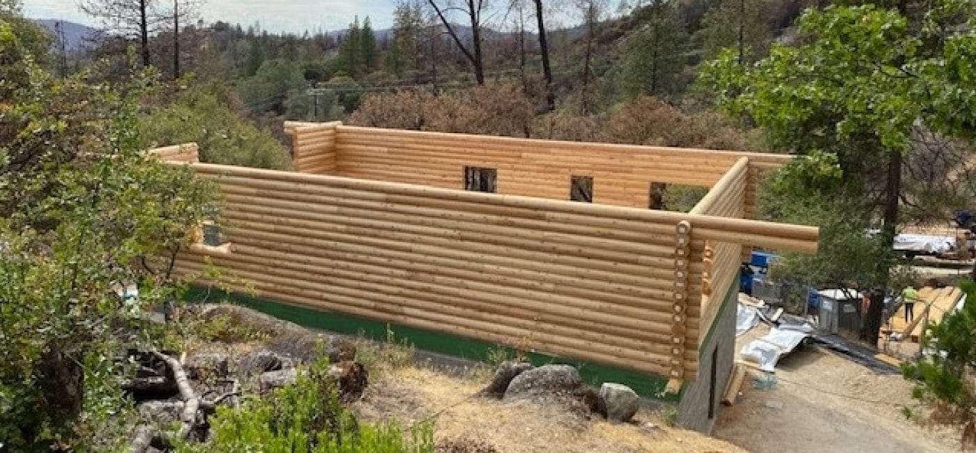 Oroville California log home design