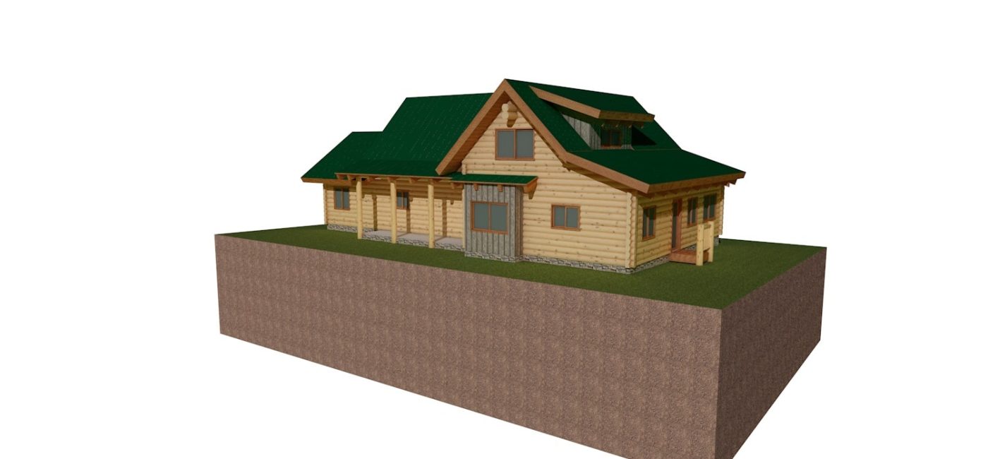 Log and timber floor plan