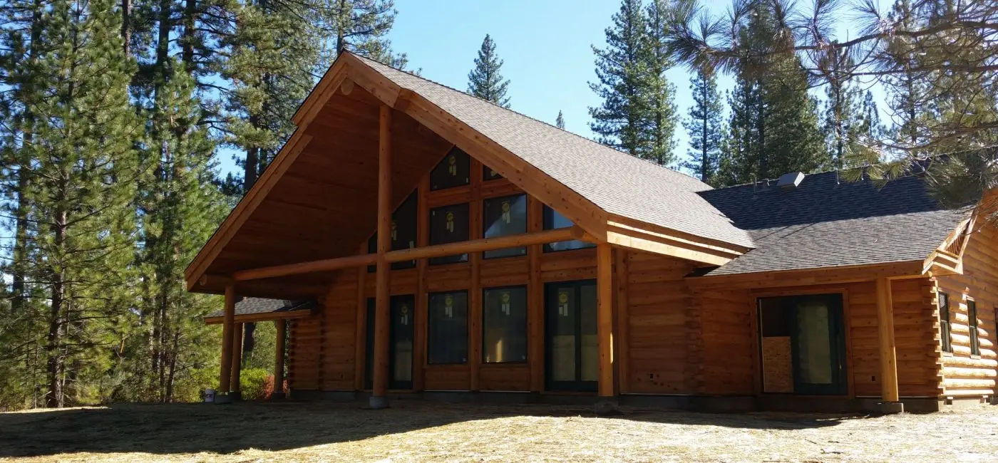 Custom log home